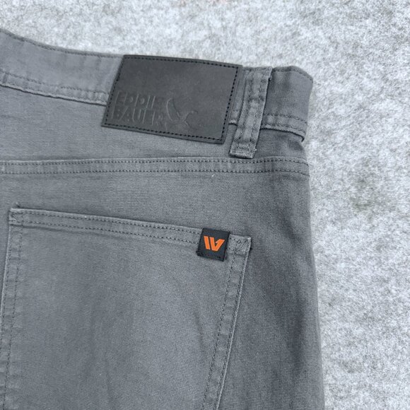 Eddie Bauer Men’s Canvas Utility Stretch Pants, Gray, Size 34x32 NEW - Picture 5 of 15